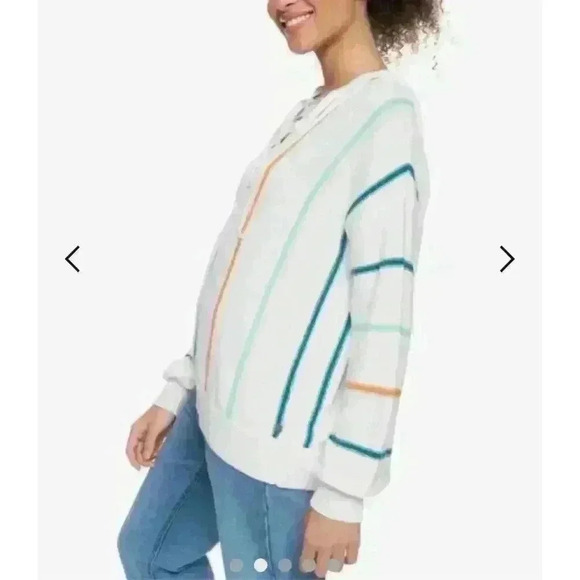 NWT ROXY Bay Of Rainbows Hoodie for Women Sz M - Picture 4 of 6